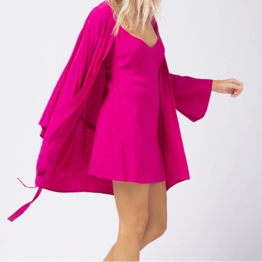 L*Space Moonlit Heart Fuchsia Robe - Picture 2 of 4